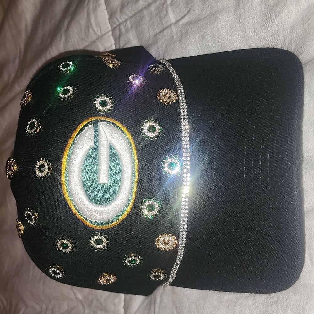 Green Bay Packers Hat with Embellishments